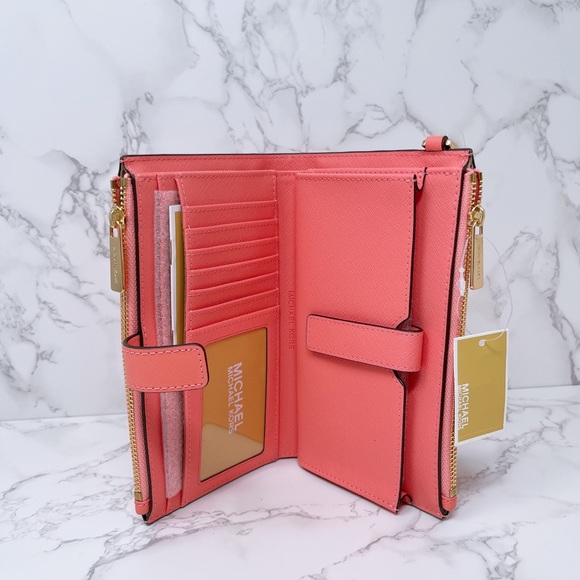 Michael Kore JST Large Double Zip Wristlet - Picture 7 of 7